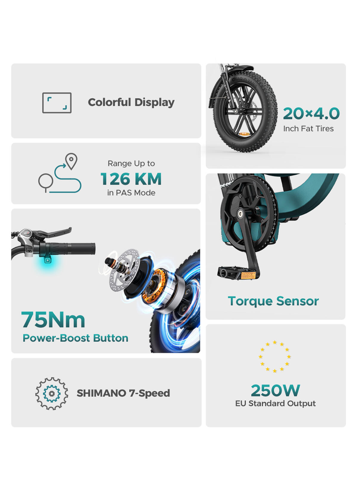 Bicicleta eléctrica ENGWE L20 Boost con cuadro bajo, para adultos 5/7