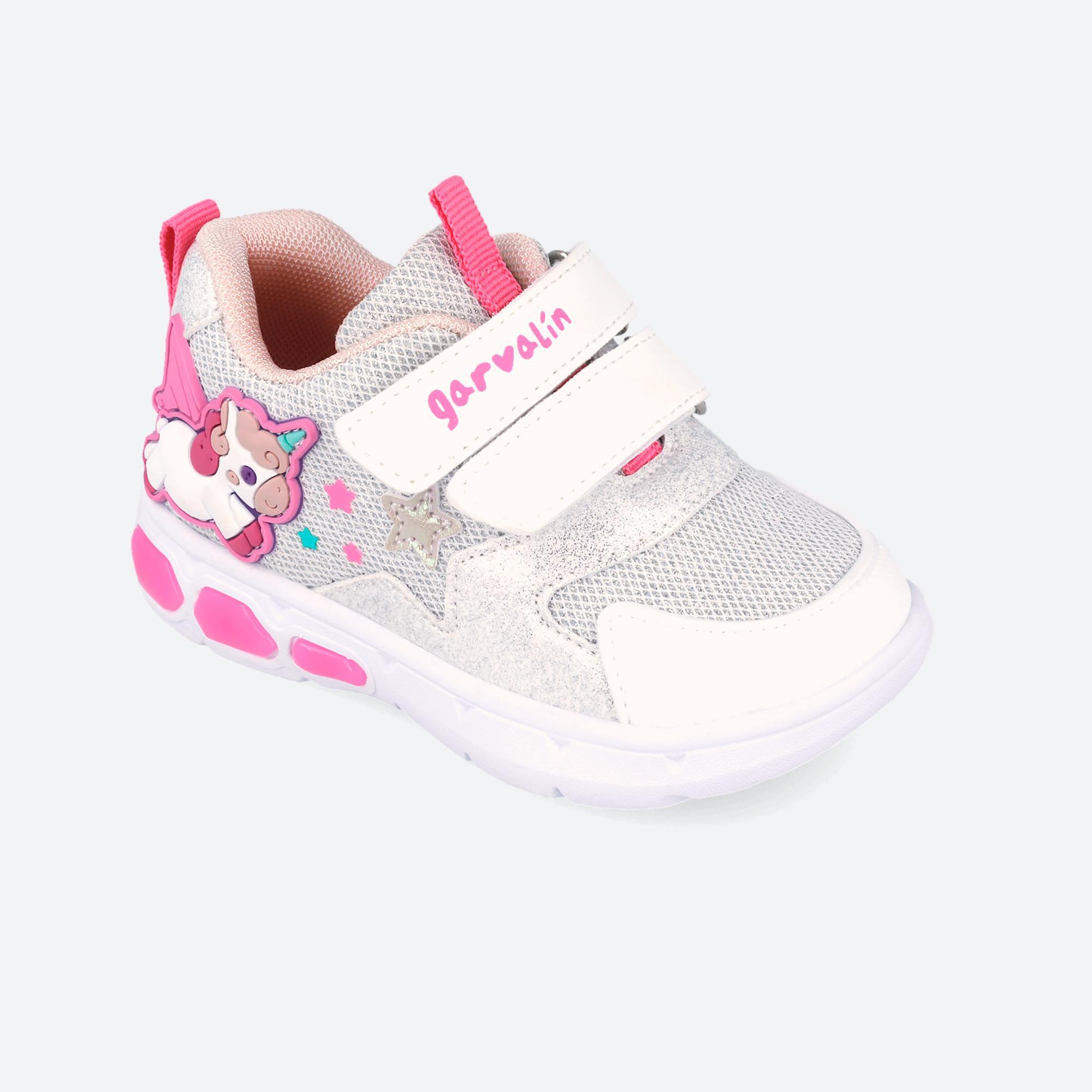 Zapatillas Niña Garvalín 262720B Blancas Cierre Adherente 4/7