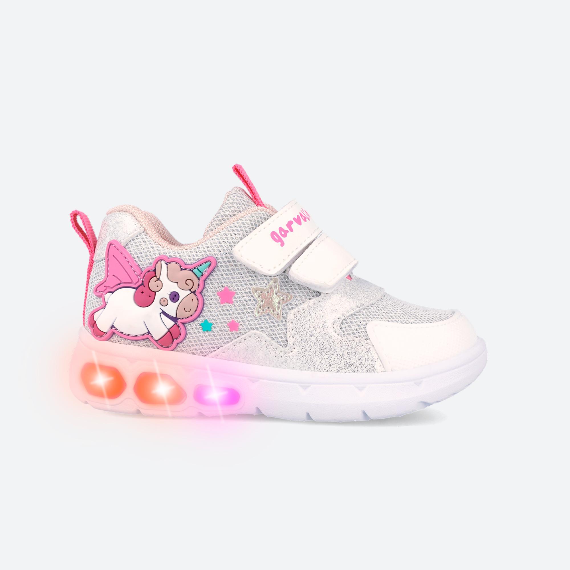 Zapatillas Niña Garvalín 262720B Blancas Cierre Adherente 6/7