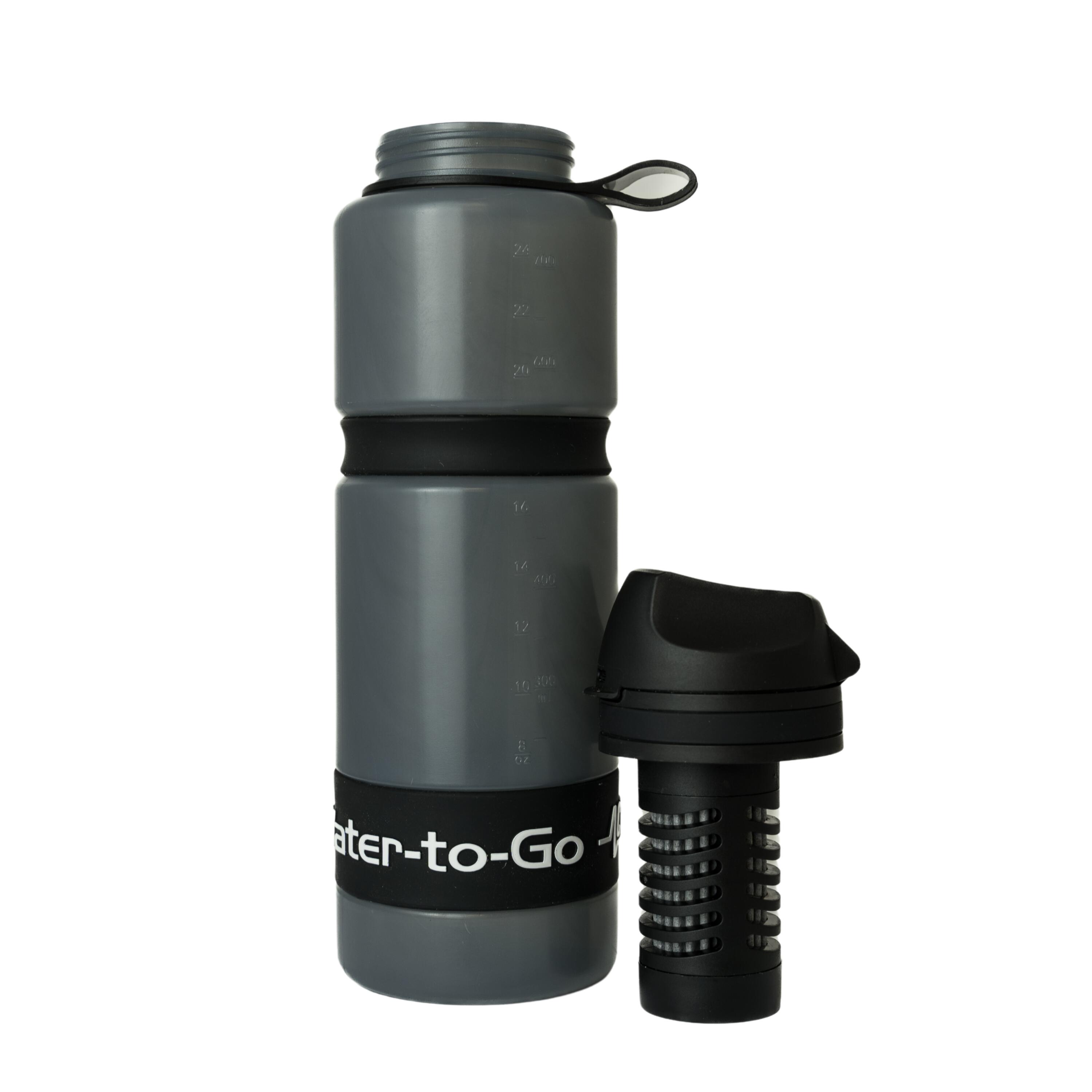 Waterfles met filter 0,75 L – Water-to-Go Active 75 Zwart 2/7