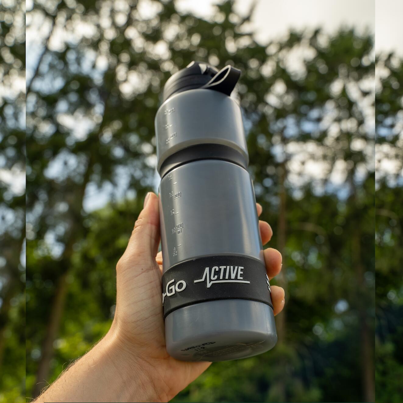 Waterfles met filter 0,75 L – Water-to-Go Active 75 Zwart 5/7