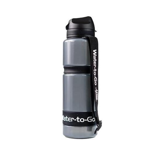Trinkflasche 0.75 Liter mit Filter - Water-to-Go Active 75 blau