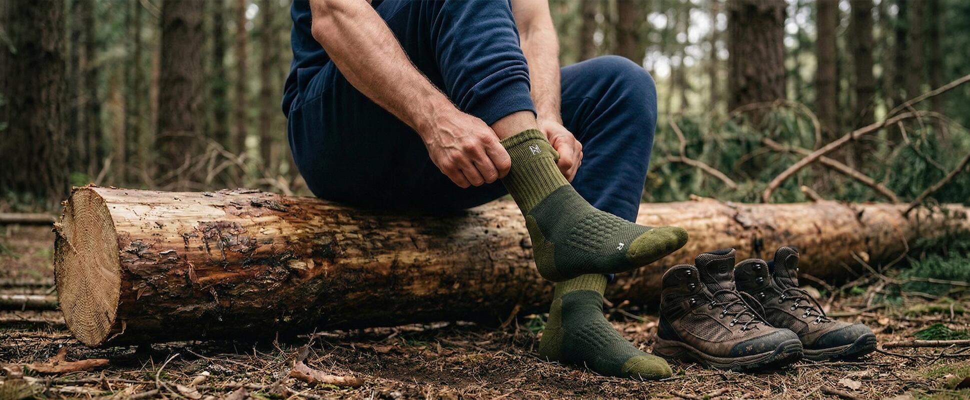 Chaussettes de randonnée anti-tiques Coolmax - Sans coutures - Ibex Anti-Tick 6/7