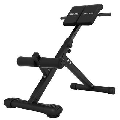 Buiktrainer - rugtrainer - inklapbaar - verstelbaar - zwart - core trainer