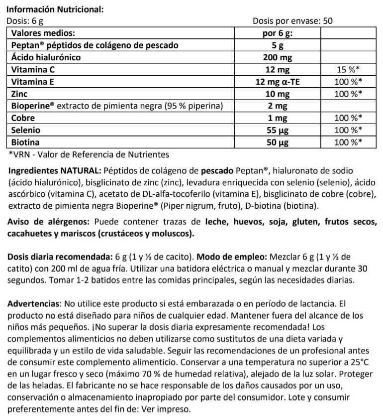 Colágeno Marino Peptan - 300g Neutro Amix Nutrition 3/4