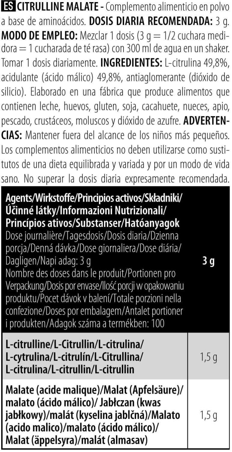 Citrulline Malate - Saveur neutre 4/5