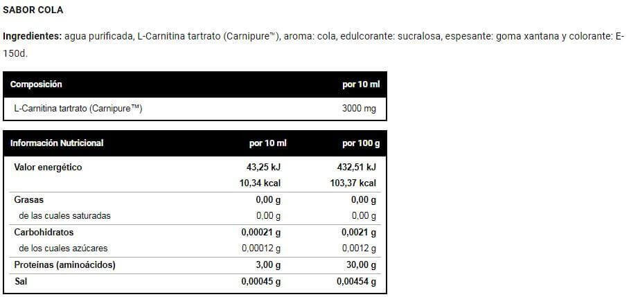 L-Carnitine 3000 - 20 flas Doubler de VitoBest 3/4
