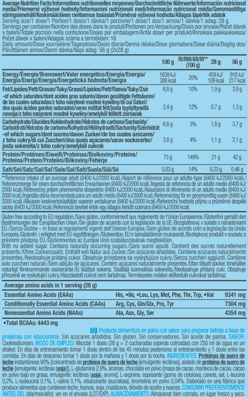 100% pure whey - 454g Cookies e Creme da Biotech USA 5/6