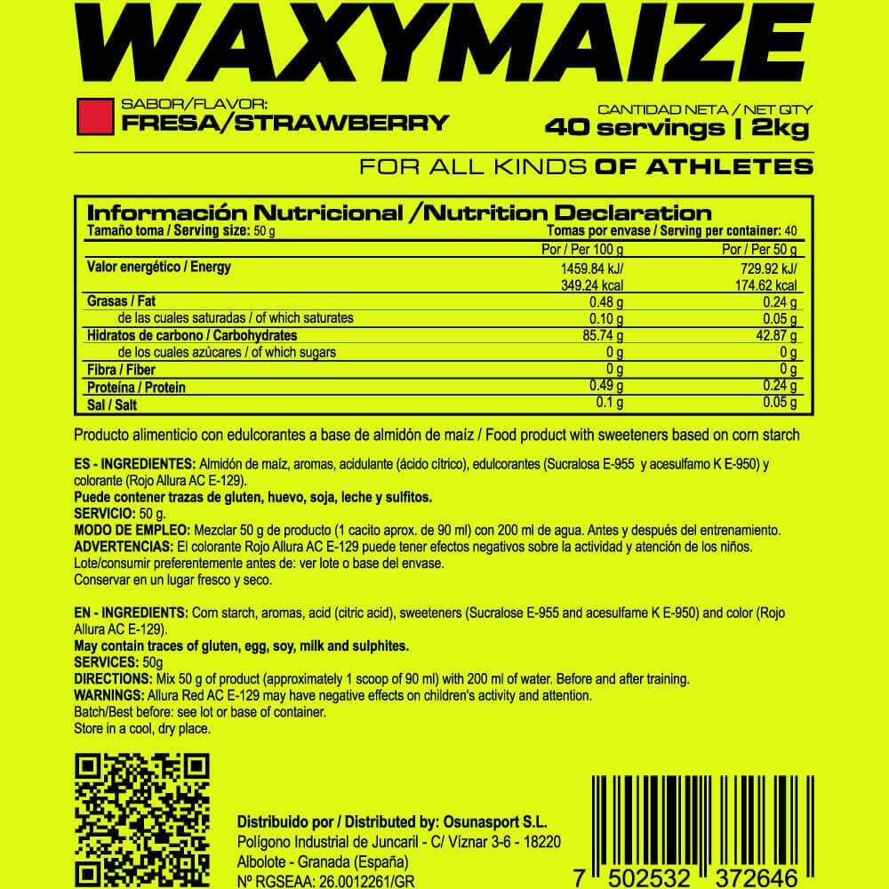 WaxyMaize (Amilopectina) - 2kg Fresa MASMUSCULO 5/6