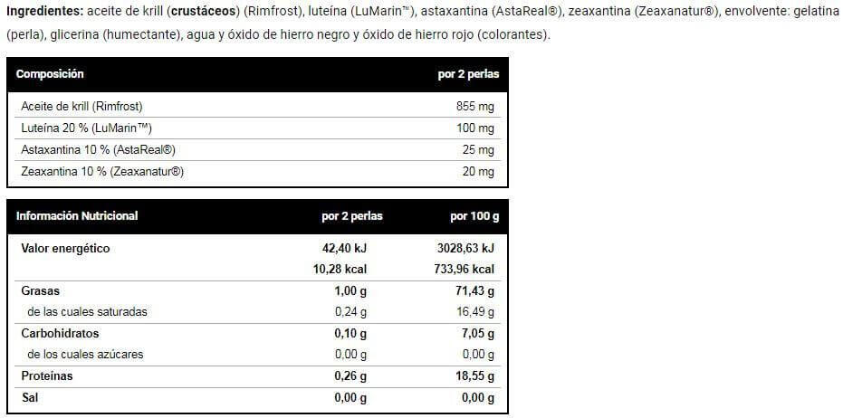 Pre-entreno Super Krill 60 Perlas  - Vitobest 3/4