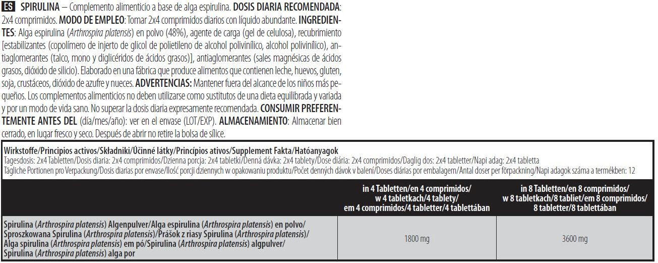 Spiruline - Spirulina - 100 Comprimés 4/5