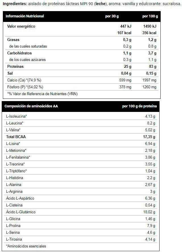 Casein Protein 100% - 1Kg Vainilla VitoBest 3/4