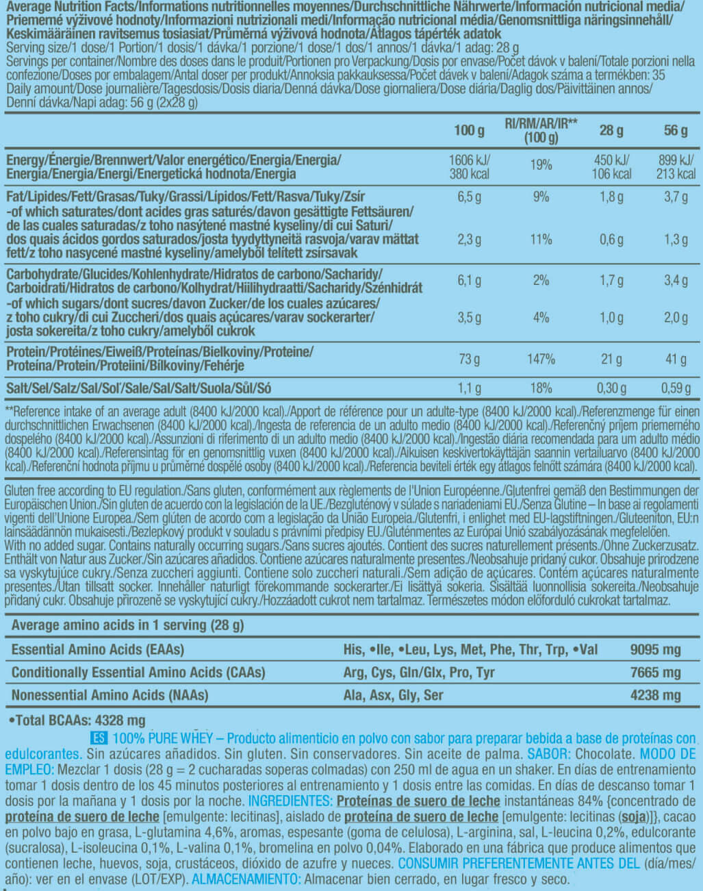 Concentrato di siero di latte - 100% Pure Whey - Cioccolato 4/5