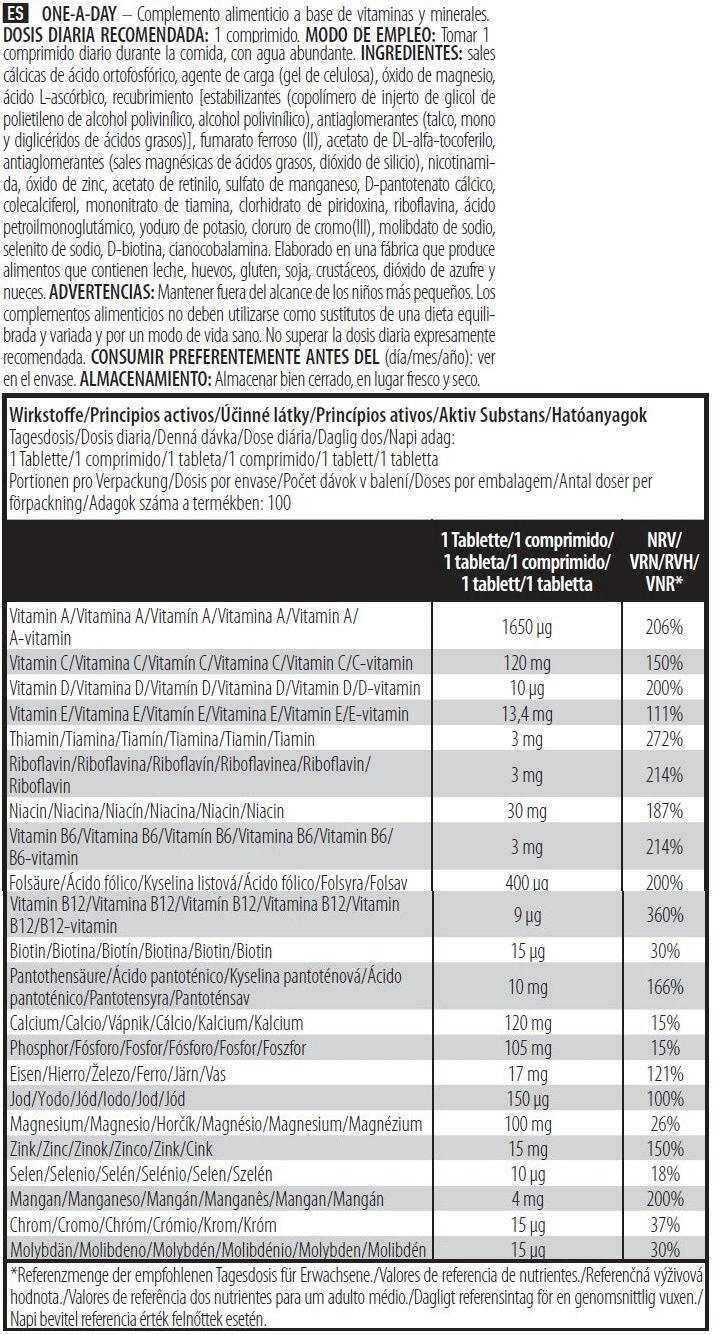 Multivitamines - One-a-Day - 100 Comprimés 4/5