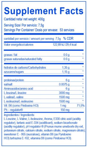 Constructor BCAA 12:1:1 - 400 g Doubler de BIG 2/3