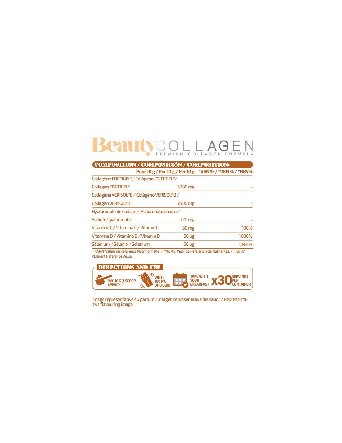 Beauty Collagen - 300g Brzoskwiniowy IO.Genix