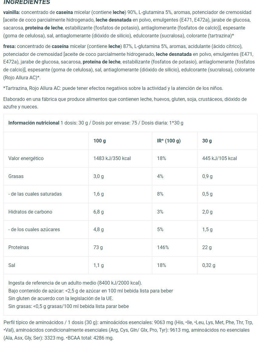 Kasein - Micellar Casein (2,27 Kg) - Vanille 5/6