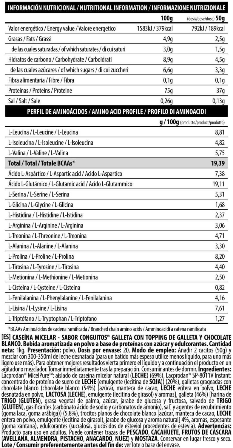 Micellar Casein Conguitos® Edición Limitada - 1Kg Conguitos Galleta Original BIG 2/3