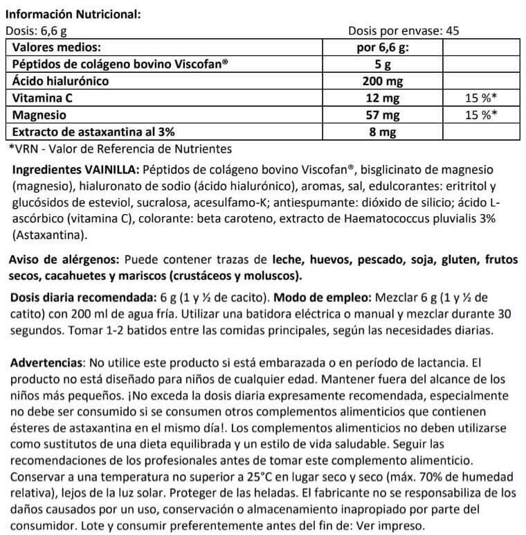 Viscofan collagen drink - 300g Vanille de Amix Nutrition 3/4