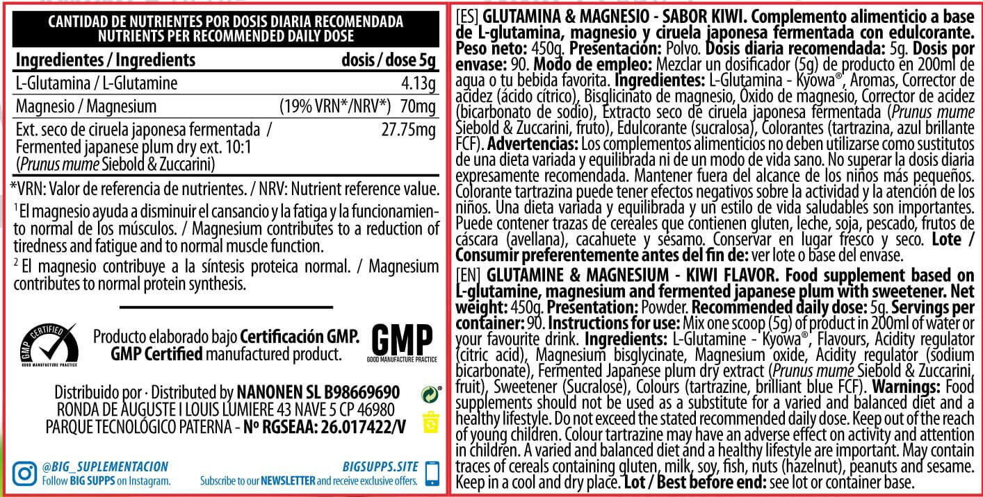 Glutamina de Big - 450g Kiwi da BIG 3/4