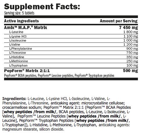 M.a.p. Muscle Amino Power - 375 tablets de AmiXpro® series 4/5
