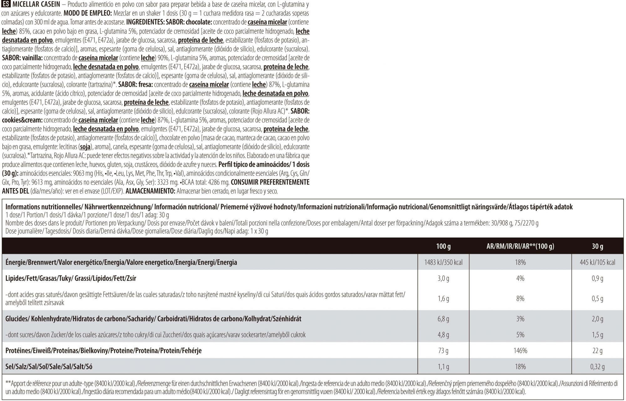 BioTechUSA Micellar Casein - Caseina Micelar 908 gr 4/5