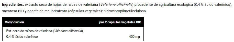Valerian bio - 45 capsules de VitoBest 2/3
