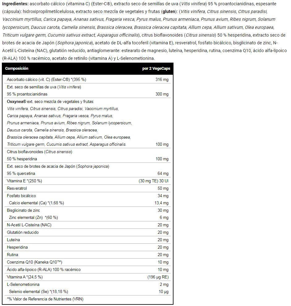 Antiox Formule Avancée  - 50 vcaps de VitoBest 3/4