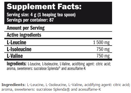 Amix BCAA Elite Rate Powder 350 gr 3/4