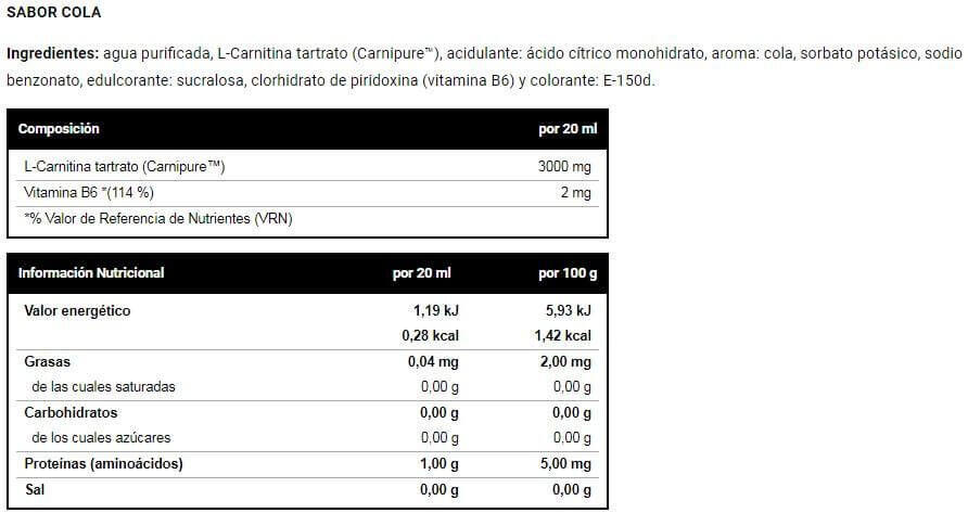 VitOBest L-Carnitina 3000 mg 500 ml 3/3