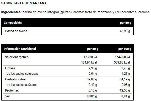 Harina de Avena - 1kg Tarta de Manzana VitoBest 2/3