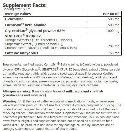 XFat 2in1 SHOT - 60ml Amix Nutrition 4/5