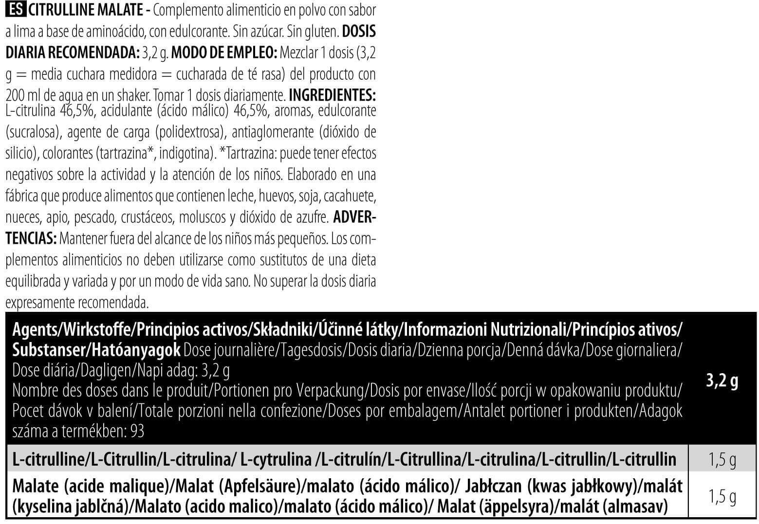 Citrulline Malate - Citron Vert 4/5
