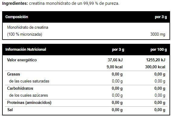 Monohydrate de Créatine - 500g Neutre de VitoBest 3/4
