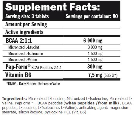 Amix MuscleCore BCAA 2000 240 tabs 2/3
