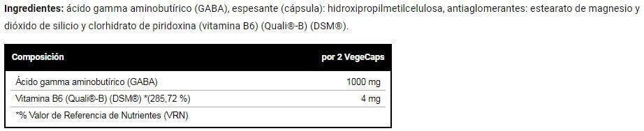 GABA 500mg - 60 Capsules Végétales de VitoBest 4/5