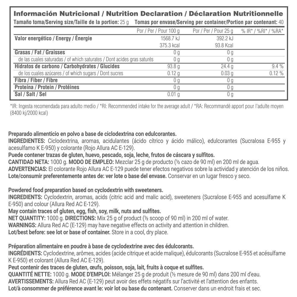 CicloDextrina (Cluster Dextrin®) - 1kg Sandias de gominola MASMUSCULO 5/6