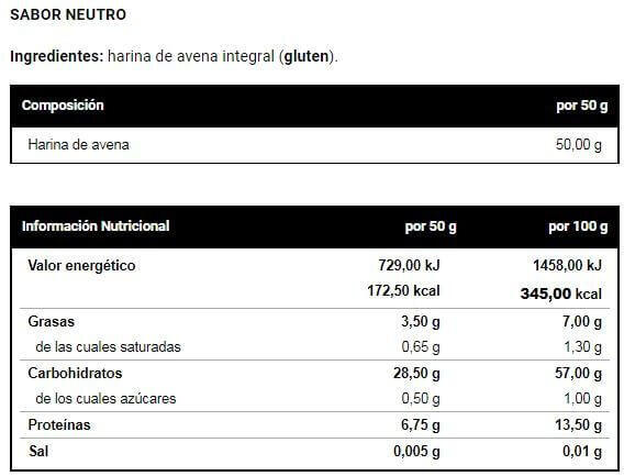 Farine d'avoine Bio - 1kg Neutre de VitoBest 2/3