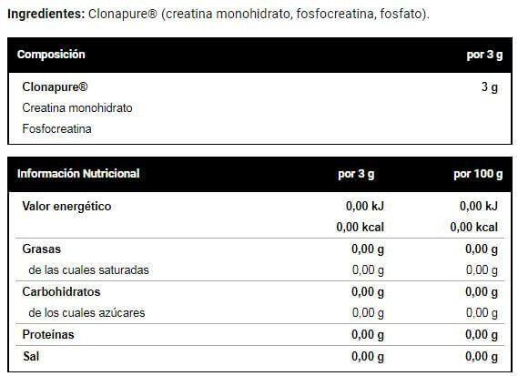 Creatine Clonapure 500 Gr 3/4
