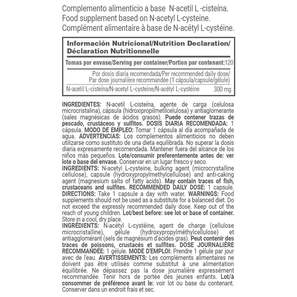 NAC 300 mg - 120 Gemüsekapseln MASmusculo 5/6