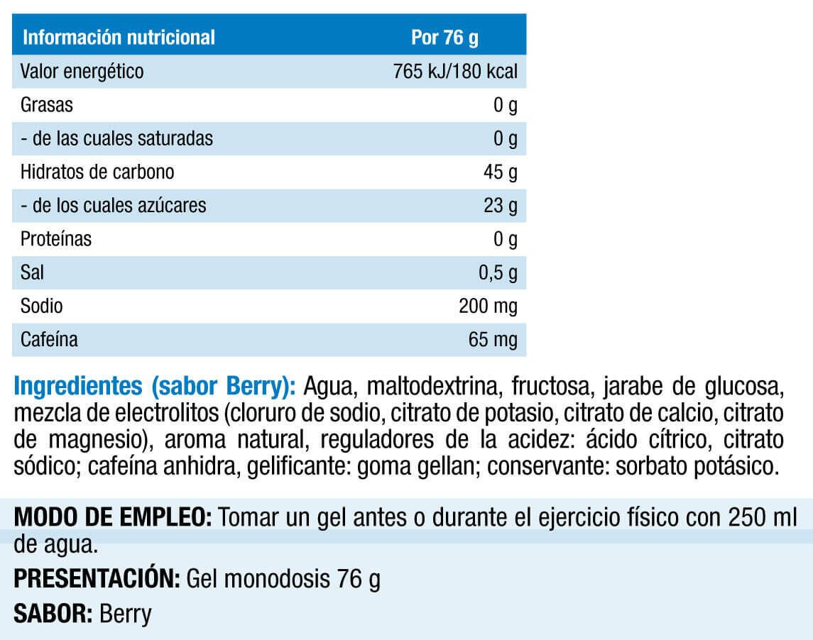 Hi carbo boost gel caffeine - 76g Silvestre Baya da Victory Endurance 2/3