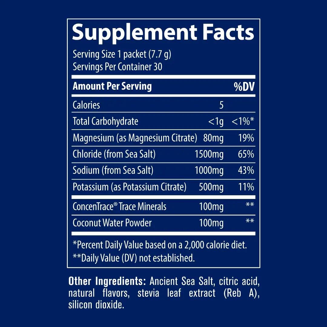 Trace Minerals-Zerolyte Sós Citrus ízű Elektrolit Ital Keverék + Kókuszvíz 231g 7/7
