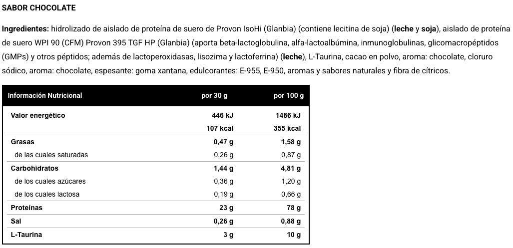 Hydrolyzed Iso Protein - 1kg Chocolate VitoBest 3/4