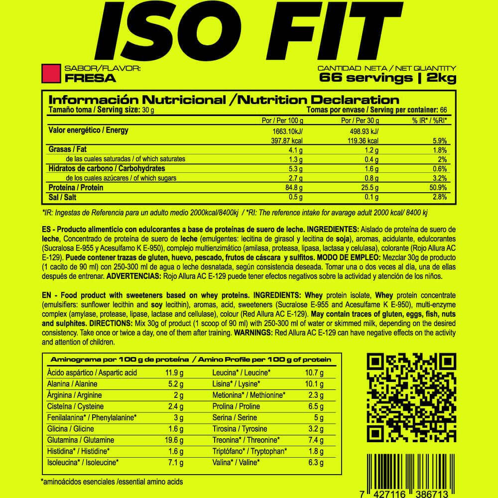 ISO Fit - 2 kg aardbei Masmusculo 5/7