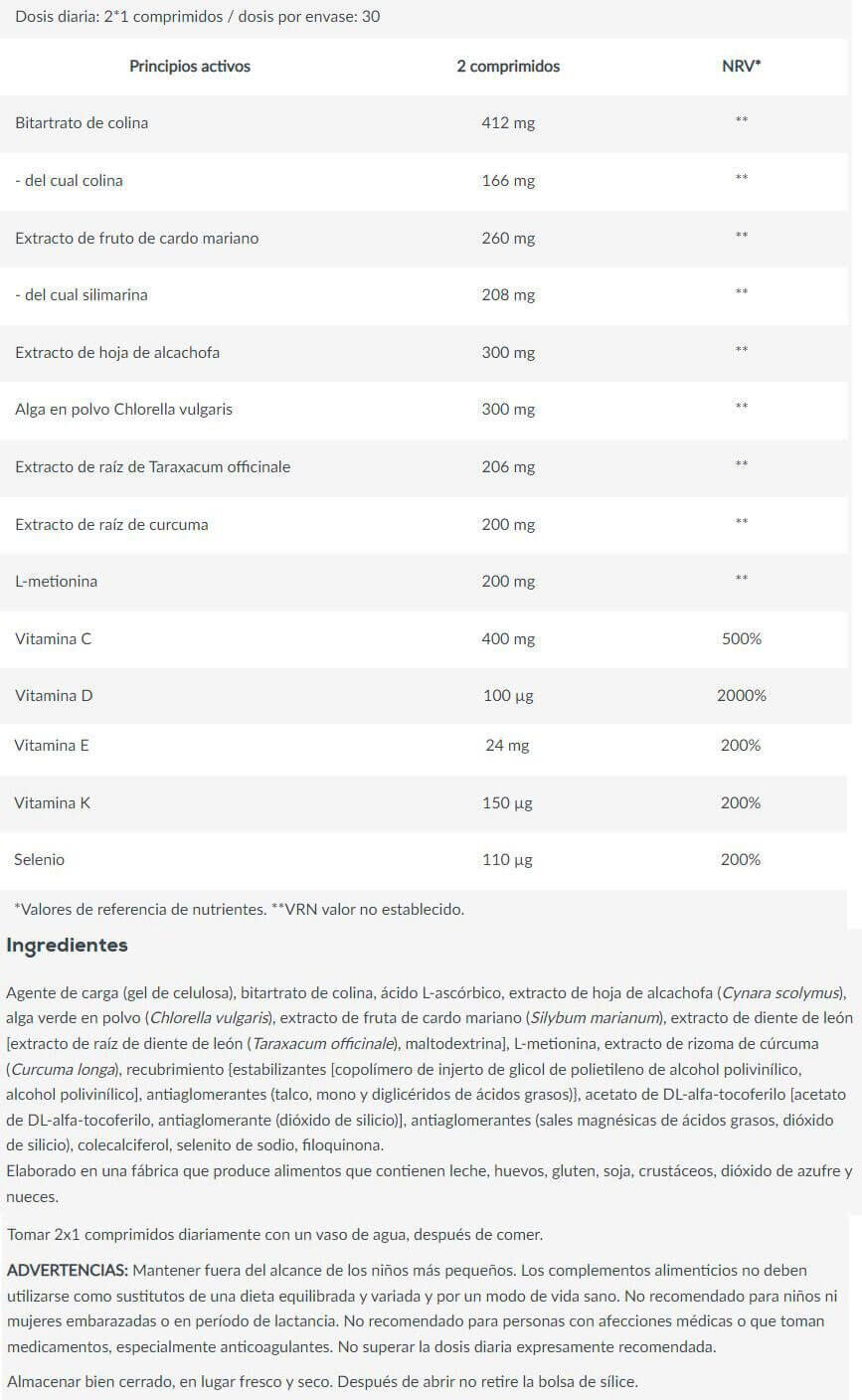 Chardon marie - Liver Aid - 60 Comprimés 4/5