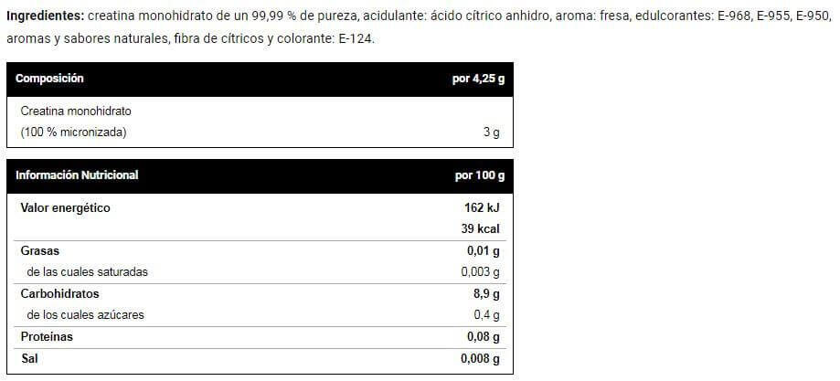 Creatine monohydrate - 300g Fraise de VitoBest 3/4