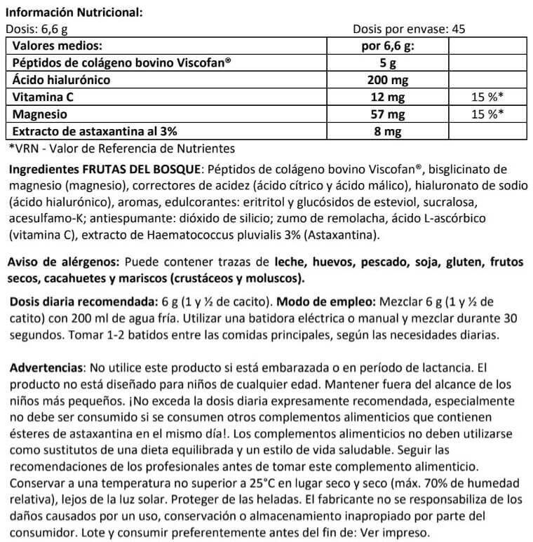 Colágeno Viscofan - 300g Frutas del Bosque Amix Nutrition 3/4