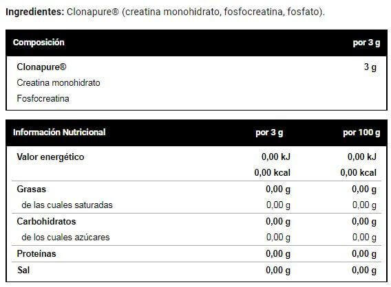 Creatine Clonapure 200 Gr 3/4