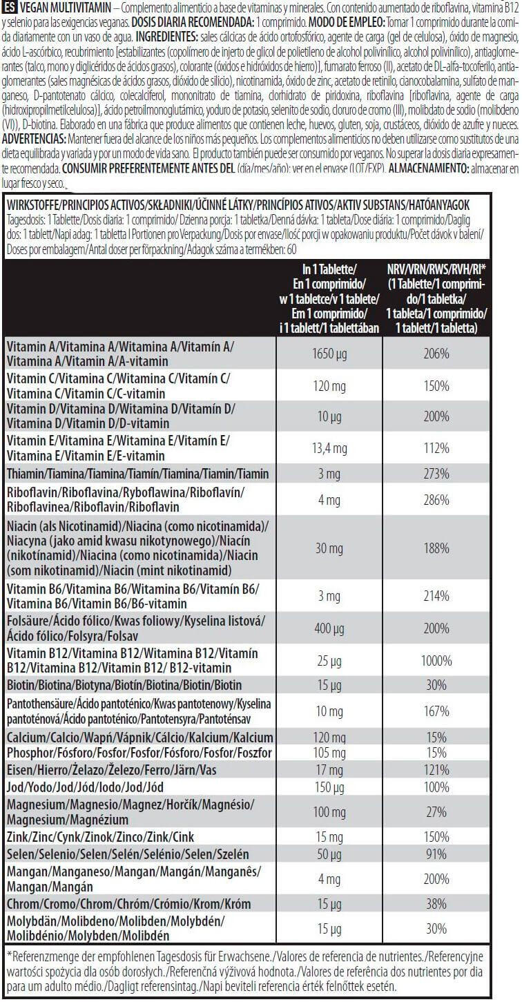 Biotech Usa Vegan Multivitamin 60 Caps 3/4