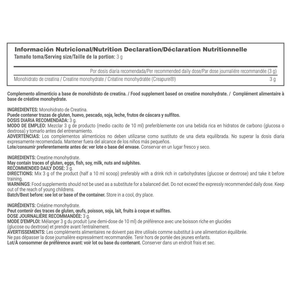 Creatina Monoidrato (Creapure®) - 500g MASMUSCULO 4/4